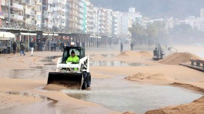 Una nueva tormenta en el litoral catalán